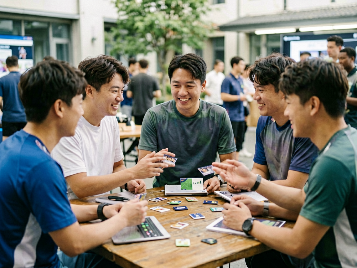 PA视讯粉丝社区互动场景，用户在线上讨论赛事、分享观点与参与竞猜活动